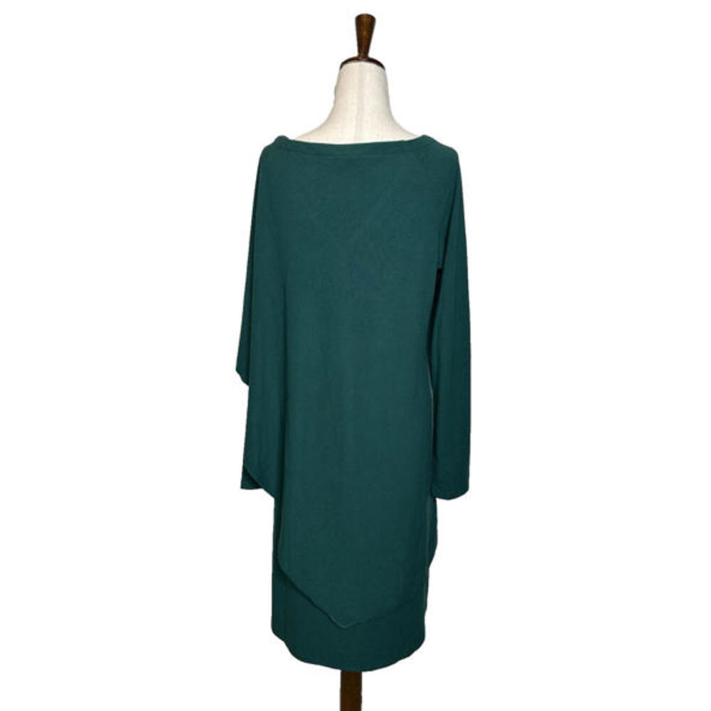 Soft Surroundings Marla Layered Dress M Jewel Green Stretch Lagenlook $110 NWT - Picture 4 of 7